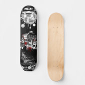 Retro Music Deck Persoonlijk Skateboard (Voorkant)