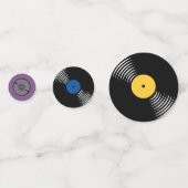 Retro Music Evolution Table Confetti (Achterkanten)