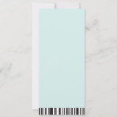 Retro Music Festival Dance Party Ticket Verjaardag (Achterkant)