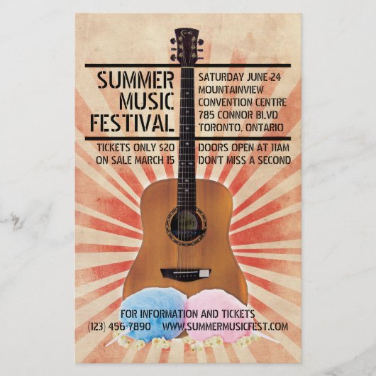 Retro Music Festival Flyer (Voorkant)