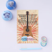 Retro Music Festival Flyer (Enkel)