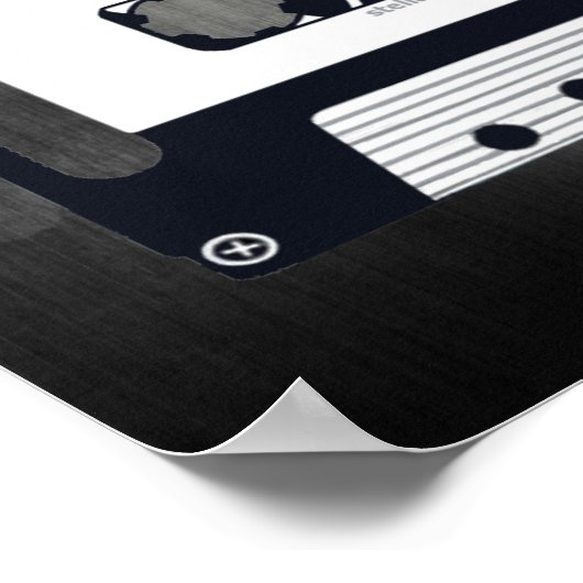 RETRO "MUSIC IS LIFE" POSTER - POP ART CASSETTE (Hoek)