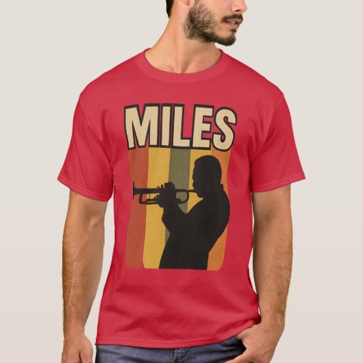 Retro Music Miles T-shirt (Voorkant)