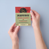 Retro Music Party Flyer (Hand)