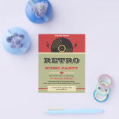 Retro Music Party Flyer (Enkel)