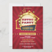 Retro Music Party Flyer Template (Voorkant)