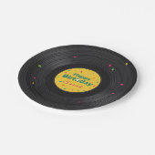 Retro Music Party Papieren Bordje (Gekanteld)