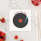 Retro Music Party servetten met aangepaste tekst (Insitu)