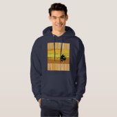 Retro Music Piano Sunset Hoodie (Voorkant volledig)