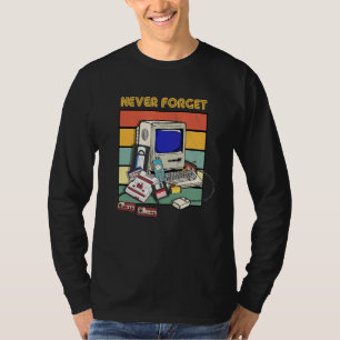 Retro Music Player 1980s Cassettebandje Cd Musi T-shirt