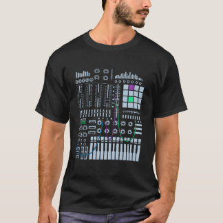 Retro Music Studio Equipment For Music Producer bo T-shirt