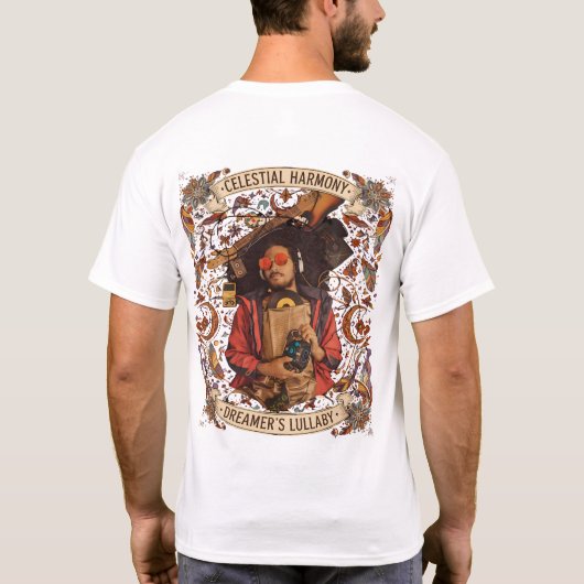 Retro Music Vibes & Dreamer’s Lullaby Graphic T-shirt (Achterkant)