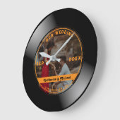 Retro Music Vinyl Record Foto Weduwronde Grote Klok (Hoek)