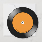 Retro Music Vinyl Record Foto Weduwronde Save The Date (Achterkant)