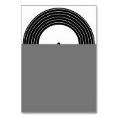 Retro Music Vinyl Record Unieke bruiloft Kaart (Achterkant)