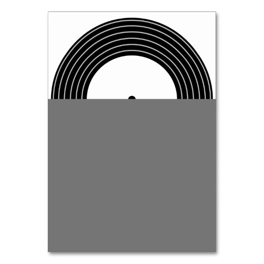 Retro Music Vinyl Record Unieke bruiloft Kaart (Achterkant)