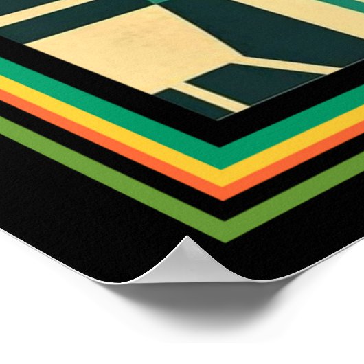 Retro Musical Instrument Print 16x20 (Hoek)