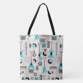 Retro Musical Mayhem Tote Bag (Voorkant)