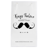 Retro Mustache - Barber Shop Merchandise Klein Cadeauzakje (Voorkant)