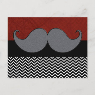 Retro Mustache Mustache Stache Briefkaart