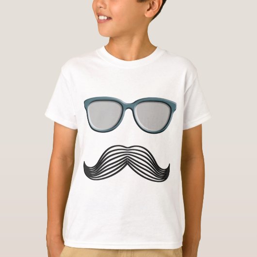 Retro Mustache Mustache Stache T-shirt (Voorkant)