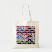 Retro Mustache Pattern Tote Bag (Voorkant)