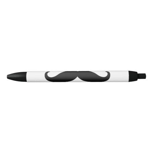 Retro Mustache Zwarte Inkt Pen (Voorkant)