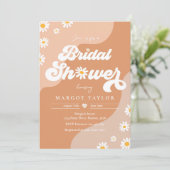 Retro Muted Tones Boho Hippy Vibes Vrijgezellenfee Kaart (Staand voorkant)