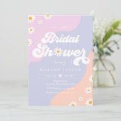 Retro Muted Tones Boho Hippy Vibes Vrijgezellenfee Kaart (Staand voorkant)