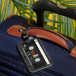 Retro Muziek Audio Tape 80's 90's Cassette Bagagelabel
