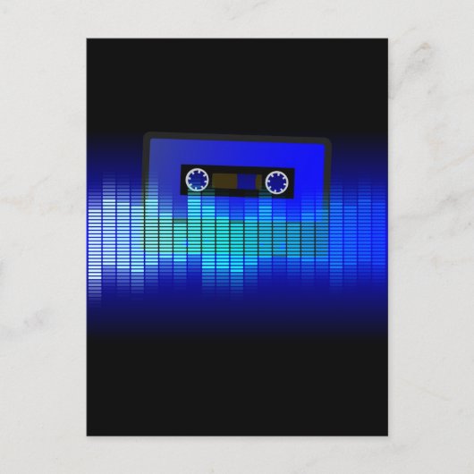 Retro Muziek Briefkaart (Voorkant)
