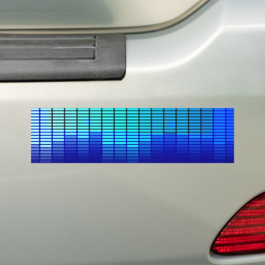 Retro Muziek Bumpersticker (Op auto)