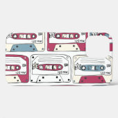Retro muziek cassettes: Rock achtergrond patroon Case-Mate iPhone Case (Achterkant (horizontaal))