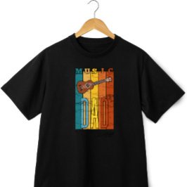 Retro  muziek Dad Vaderdag T-shirt