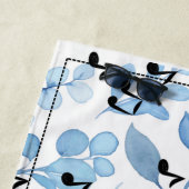 Retro muziek en bloemen strandlaken (In situ)