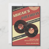 Retro muziek  kaart (Voorkant)