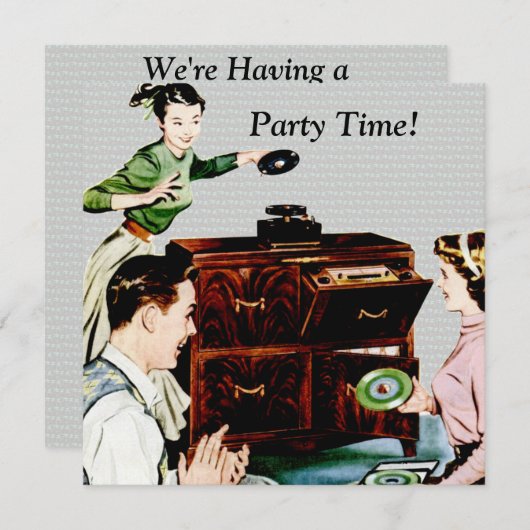 Retro Muziek Kaart (Voorkant / Achterkant)