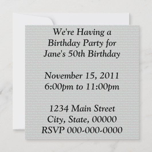 Retro Muziek Kaart (Achterkant)