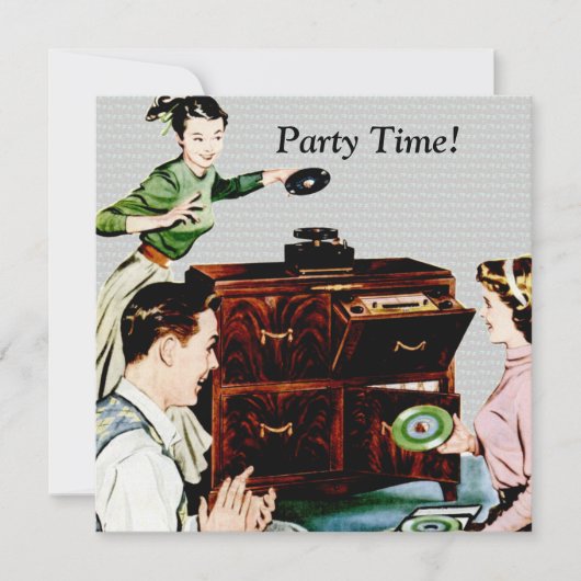 Retro Muziek Kaart (Voorkant)