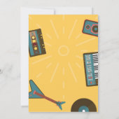 Retro muziek  kaart (Achterkant)