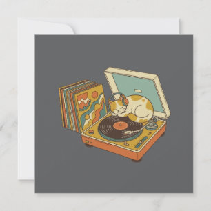 Retro Muziek Liefhebber Chat op Vinyl Platina Vint