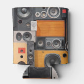 Retro Muziek Luidspreker Muurontwerp Blikjeskoeler (Achterkant)