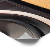 Retro Muziek Luidspreker Muurontwerp Poster (Hoek)