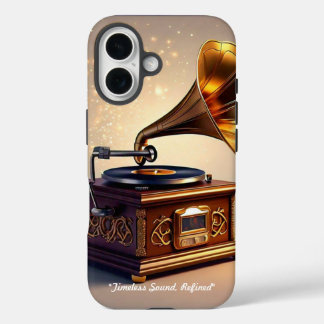 Retro muziek magie iPhone 16 hoesje