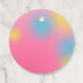 Retro muziek meisjes band Verjaardagsfeest Bedankjes Labels (Achterkant)