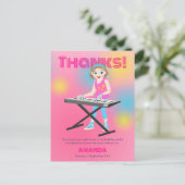 Retro muziek meisjes band Verjaardagsfeest Briefkaart (Staand voorkant)