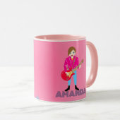 Retro muziek meisjes band Verjaardagsfeest Mok (Voorkant rechts)