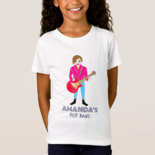 Retro muziek meisjes band Verjaardagsfeest T-shirt