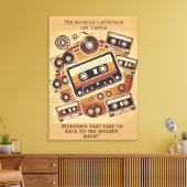 Retro Muziek Muurcanvas Canvas Afdruk (Insitu (Woonkamer))