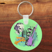 RETRO MUZIEK ONTWERP SLEUTELHANGER (Voorkant)